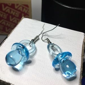 Custom made pacifier earrings
